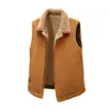 Colete Masculino Outono e Inverno Nova Moda Marca Roupas Masculinas Jaqueta de Veludo Cotelê Grossa Colete Sem Manga
