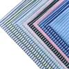 Tecido de Algodão Tintureiro Listrado Xadrez Primavera e Verão, Disponível em Azul e Branco e Múltiplas Cores, Adequado para Camisas e Vestidos, em Estoque