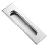 Manija Rectangular Oculta de Acero Inoxidable para Gabinetes, Cajones, Armarios, Puertas Correderas, Manija de Puerta Empotrada Oculta