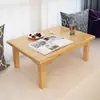 Mesa Kang de Bambú Mesa Baja Antigua para el Hogar Madera Maciza Tatami Mesa Pequeña para Sentarse y Comer Mesa Baja Mesa de Café para Ventana de Bahía Mesa de Escritorio