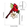 Pote de Pássaro e Caracol em Acrílico Decoração de Vaso de Flores Plug-in Vidro Colorido Plug-in de Chão
