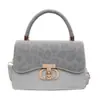 Nova Bolsa Outono 2025 Feminina Retrô de Ombro Cruzada Pequena Quadrada Fashion Elegante Exquisite Bolsa de Mão