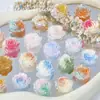 Novo Estilo Glitter Fino Gradiente Duas Cores Flor Rosa Amor Verdadeiro Contas Soltas DIY Pulseira com Contas Colar Brinco Acessórios Materiais