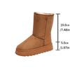 Botas de Nieve de Suela Gruesa para Mujer, Nuevo Modelo Invierno 2026, Cálidas, Forradas de Piel, Botas de Nieve de Caña Media