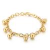 Rueda de cartas nuevo brazalete de acero de titanio de comercio exterior transfronterizo europeo y americano estilo frío solicitud de chica dulce brazalete de bola de acero Bing