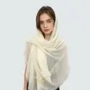 Novo lenço de laço de renda cor pura estilo fino primavera e outono lenço de seda extra longo xale de proteção solar lenço de cabeça versátil