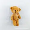 Llavero de Peluche de Oso Articulado de Dibujos Animados de 10 cm Colgante para Bolso Pulsera Accesorios Hechos a Mano DIY Accesorios para Ropa Muñeca