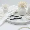 Presilha de Cabelo de Pérola Estilo Coreano Grampo Tendência Ins Simples Acessório de Cabelo para Adultos Estudantes para Mulheres Ornamento de Cabelo na Parte de Trás da Cabeça Grampo