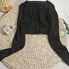 Cardigã de Seda de Gelo Roupas de Proteção Solar para Mulheres 2024 Novo Estilo, Xale Leve para Roupa Externa, Cobre-ombros Camisola de Verão, Jaqueta Curta