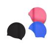 Gorro de Natación de Silicona Impermeable de Goma para Adultos Jóvenes Cabello Largo Protector Solar Color Sólido Gorro de Natación Profesional