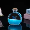 Frasco de Perfume de Acrílico Desenho Animado Areia Flutuante Gota de Óleo Garrafa de Deriva Criativa Presente de Aniversário para Estudante Decoração de Mesa