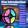 Bestseller transfronterizo tira de luces 5050RGB 20 teclas batería seca Bluetooth APP infrarrojo controlado por sonido tira de luz ambiental colorida