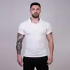 Camisa polo masculina de estilo europeu e americano, com modelagem slim, alta elasticidade, que dispensa o uso de ferro, ideal para atividades físicas, esportes e moda fitness. Camisa de manga curta de alta qualidade e resistente a amassados.
