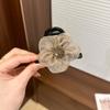 Presilha de Garra de Strass em Malha Feminina Alto Valor de Cor Girassol Grampo de Cabelo Acessório de Cabeça Elegante Cabelo de Cabeça Presilha Tubarão Acessórios de Cabelo