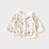 Top para Bebé Recién Nacido, Ropa Estilo Monje para Bebés, Estilo Delgado de Algodón de Oxígeno Helado Sin Costuras con Espalda Abierta en Verano, Ropa de Dormir para Recién Nacidos, Ropa para Aire Acondicionado de Mes Completo