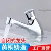 Grifo de Lavabo de Empuje Espesado con Retardo y Cierre Automático para Lugares Públicos, Grifo de Lavabo Bajo Encimera con Retardo