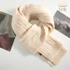 Cachecóis de Tricô Cuidadosamente Selecionados, Cachecóis de Lã Pura de Ovelha para Homens e Mulheres, Cachecóis 100% Lã para Outono e Inverno, Cachecóis Quentes de Cor Sólida