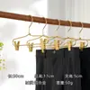 Clip de Aleación de Aluminio Espacial Antideslizante Sin Costuras para Pantalones de Hogar Clip de Almacenamiento para Acabado de Tienda de Ropa Percha de Vestuario Colgador de Pantalones