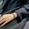 Pulseira de Diamante com Zircônia Puxar Pulseira Esmeralda Coreana Super Brilhante Elegante de Alta Qualidade Joias para Melhor Amiga Atacado Tendência Feminina