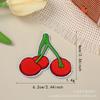 Adesivos de Tecido Bordados, Adesivos Bordados de Cereja, Adesivos Adesivos de Fusão a Quente, Adesivos Patch de Cereja, Acessórios de Vestuário DIY Artesanais