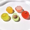 Acessórios de Frutas Tridimensionais em Resina DIY Grampos de Cabelo Artesanais Chaveiros Pingentes Capa de Celular Brinquedos de Comida Enfeites
