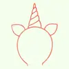 Fofa Coroa Cartoon Orelhas de Gato Colorido Fluorescente Rosa Plástico Headband de Unicórnio Adereço de Cabeça de Princesa Brilha no Escuro