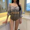 Comércio Exterior Transfronteiriço Sudeste Asiático Verão Novo Desejo Puro Fresco Conjunto Dividido Menina Estilo Férias Maiô Japonês e Coreano Mulheres