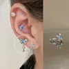 Colección Serie Colgante Clavos de Hueso de Oreja Pendientes de Tornillo de Acero de Titanio Perforación de Oreja para Mujer Pendientes de Clavo Coclear
