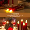 Luz Electrónica de Vela Simulada LED, Roja, para Uso Doméstico, Ofrenda de Incienso de Año Nuevo, Luz de Vela sin Humo, para Ofrenda a Buda, Portavelas, Boda, Inauguración de Casa