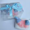 Venda Direta da Fábrica Velas de Bolo de Aniversário de Unicórnio Rosa Flor de Rosa Flor de Unicórnio Velas de Aniversário