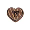 Cuentas de Corazón con Lazo Pintadas en Acrílico Cadena para Teléfono Móvil Llavero DIY Hecho a Mano Colgante para Bolso Accesorios Venta al por Mayor