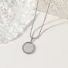 Colar Popular Transfronteiriço de Aço Titânio, Não Desbota, Colar Giratório de Alta Qualidade, Joia de Corrente para Clavícula Feminina de Aço Inoxidável Não Desbota