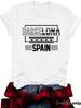 Amazon E-commerce Transfronteiriço Comércio Exterior Camiseta Estampada Modelo ARCELOW Manga Curta Solta Moda Camiseta Comércio Exterior