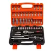 Conjunto de Ferramentas de 53 Peças 1/4 Chave de Catraca Pequena Soquete Chave de Fenda Ferramentas de Reparo para Carro e Motocicleta
