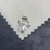 Fuerte retención de color, Estilo dulce y fresco, Abalorio espaciador de estrella cruzada de circonio cuadrado Colgante de cristal Accesorios hechos a mano para bricolaje