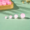 Cuentas redondas de vidrio de gelatina de 4-10 mm, imitación de jade, cuentas sueltas, accesorios para pulseras, collares, joyería, cuentas para manualidades y joyería hecha a mano