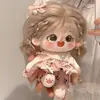 Muñeca de algodón con lunares color castaño Versión SP Muñeca de peluche de 20 cm se puede cambiar para niñas para enviar regalos a novias
