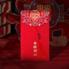 Envelope vermelho casamento borla chinesa glitter papel selo de lucro estilo chinês criativo bronzeamento casamento papelão vermelho envelope saco