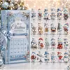 Calendario de Adviento Dachshund 2026 Navidad Adviento Colgante de Dachshund Caja de Regalo Festiva