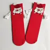 Calcetines de mano transfronterizos personalizados calcetines lindos de color monocromático a juego calcetines de media pantorrilla calcetines para las Cuatro Estaciones algodón Navidad novias calcetines de moda