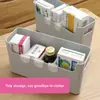 Clip Organizador de Almacenamiento Divisor Lateral para Estante de Refrigerador, Herramienta de Compartimento Ajustable, Separador de Plástico Antivuelco