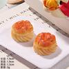 Nova simulação comida miniatura brincar simulação pão brincar casa acessórios comida brincar ornamentos resina pão presilha de cabelo diy