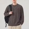 Sudadera Anyang estilo americano de 400g para hombre, nueva colección otoño 2026, jersey versátil, capa base casual para adolescentes