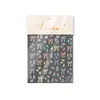 Pegatinas Finas y Flexibles para Uñas, Calcomanías Minimalistas de Moda para Uñas, Exquisitas Decoraciones de Uñas de Moño en Acuarela, Uñas Postizas