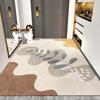 Felpudo de entrada resistente a la suciedad, ligero, de lujo, sencillo y moderno, para el hogar, alfombra recortable, antideslizante