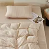 Algodón 100% Hilo Teñido Algodón Lavado Puro Algodón Funda Nórdica Juego de Cuatro Piezas Sábana a Cuadros Simples Ropa de Cama Nuevo Estilo 2026