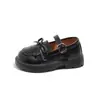 Zapatos de piel estilo británico para niñas 2025 primavera y otoño nuevos Mary Jane de suela blanda zapatos casuales de princesa para niños de suela gruesa