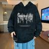 Sudadera delgada con capucha para jóvenes de primavera y otoño 2025, para hombre, moderna, casual, holgada, deportiva, top