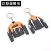 Chaveiro Pingente Criativo Espesso de Silicone PVC Dupla Face para Capacete de Corrida MOTOGP de Motocicleta