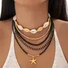 Tobillera Bohemia de Cuentas Yongge Starfish Bead Set de Siete Piezas Pulsera Creativa de Alto Valor
